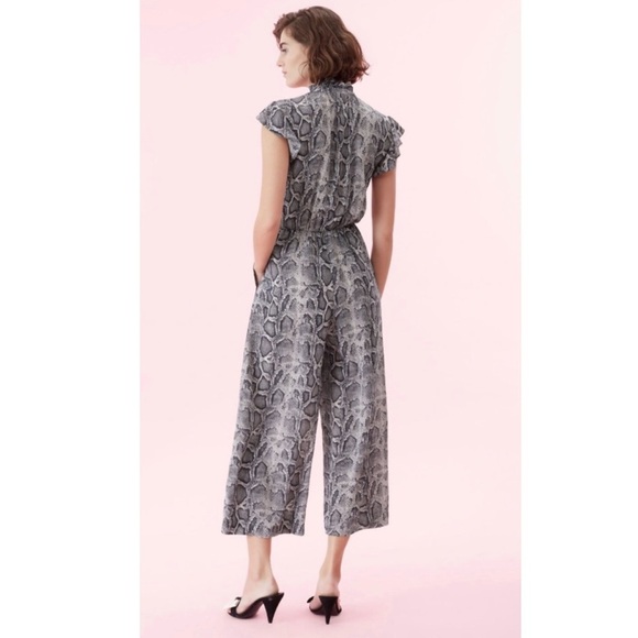 Rebecca Taylor Snakeskin Jumpsuit. Retail- $500 - Picture 3 of 6